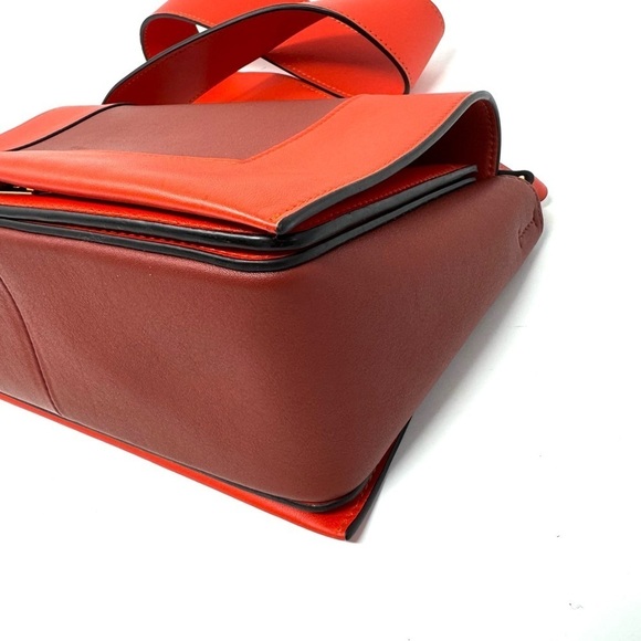 Celine Phoebe Philo Red Frame Box Crossbody Bag – Iconic Structured Leather - Picture 4 of 11